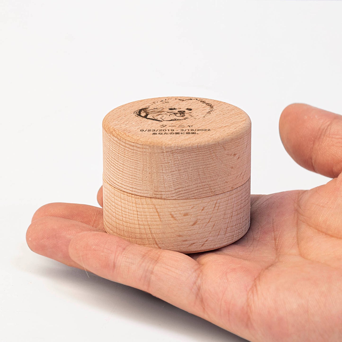 Custom Name Pet Teeth Box Personalized Urn Cat Dog Hair Photo Memorial Ashes Urn Box