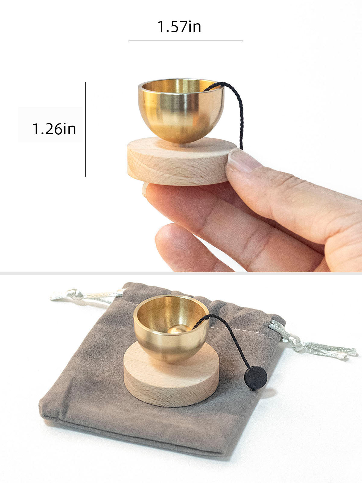 MIni Singing Bowl Set Meditation Sound Bowl for Yoga, Meditation & Relaxation, Mindfulness,Chakra Healing, Stress Relief, Self-Regulation, Unique Spiritual Gifts for Women and Men