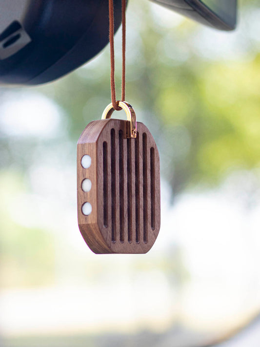 Hanging Car Air Freshener 【Custom Your Own Scent】 Wood Air Freshener Car Essential Oil Diffuser for Home Office Wardrobe Portable Aromatherapy Diffuser