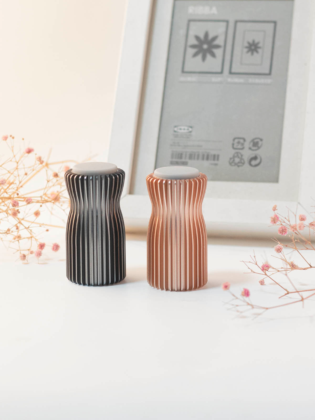 Small Urns for Human Ashes Keepsake, 10ml, Mini Cremation Urn for Pet Ashes Dog Cat, Anodized Aluminum Alloy with Inner Glass Vial, Moisture-Proof Airtight Memorial Urn for Sharing&Travel