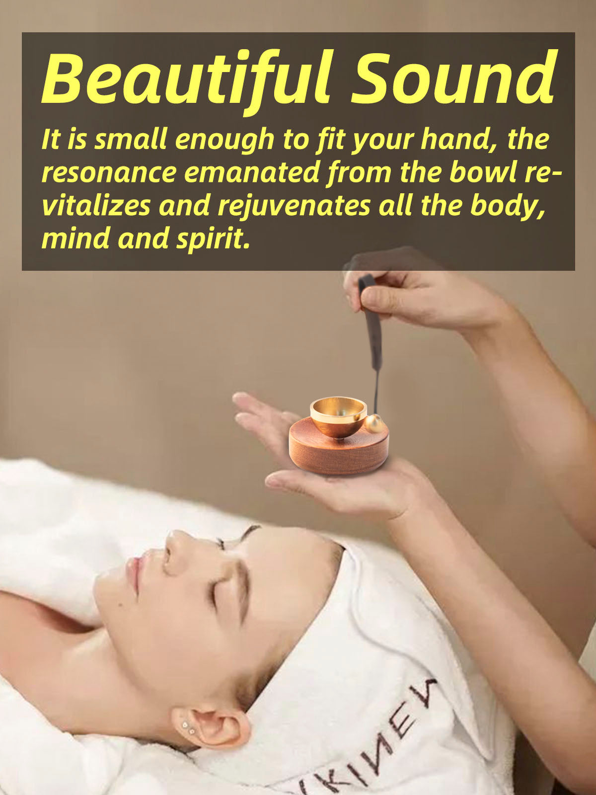 Portable Mini Singing Bowl Set | Beautiful sound and look | Little Tibetan Singing Bowl Set | Easy To Play | Chakra therapy, hand beaten | Creates Beautiful Sound for Healing, Meditation & Relaxation