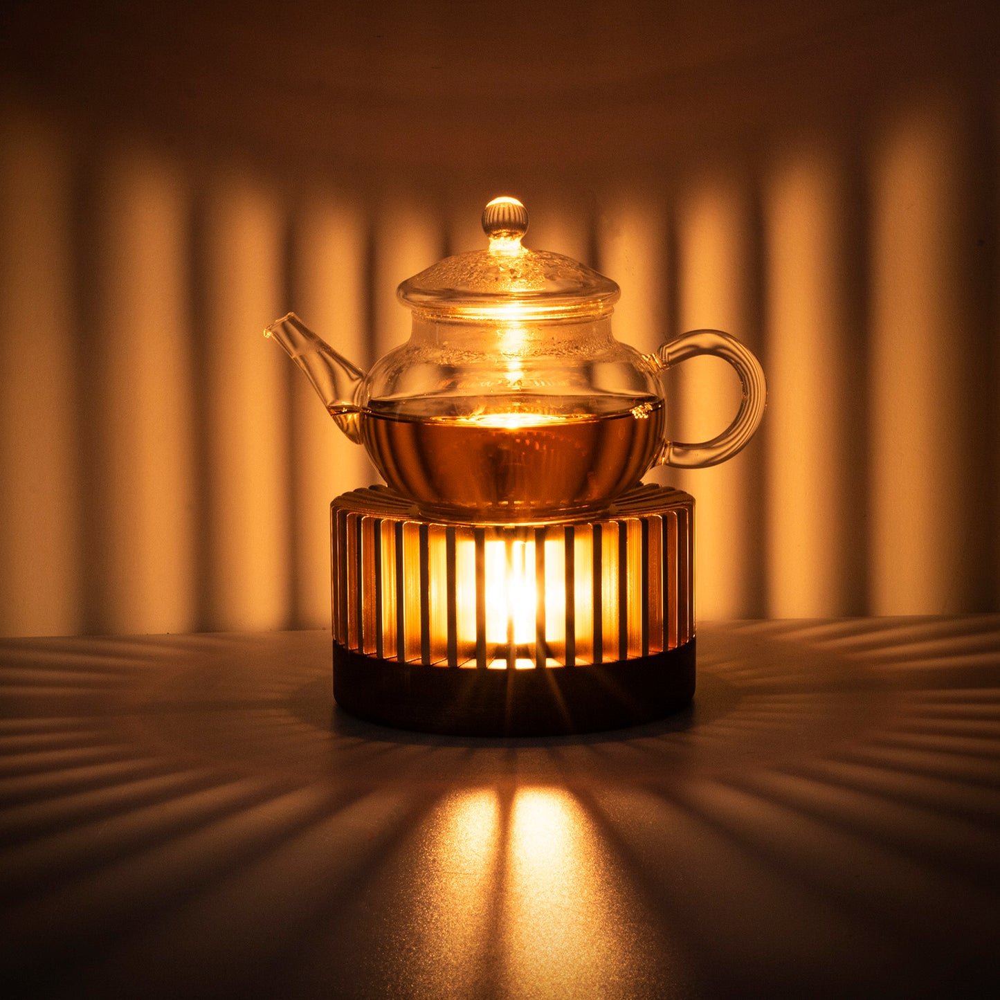 Candle tea warmer | Teapot and Food Warmer | A candlelit warmer to keep your tea toasty.