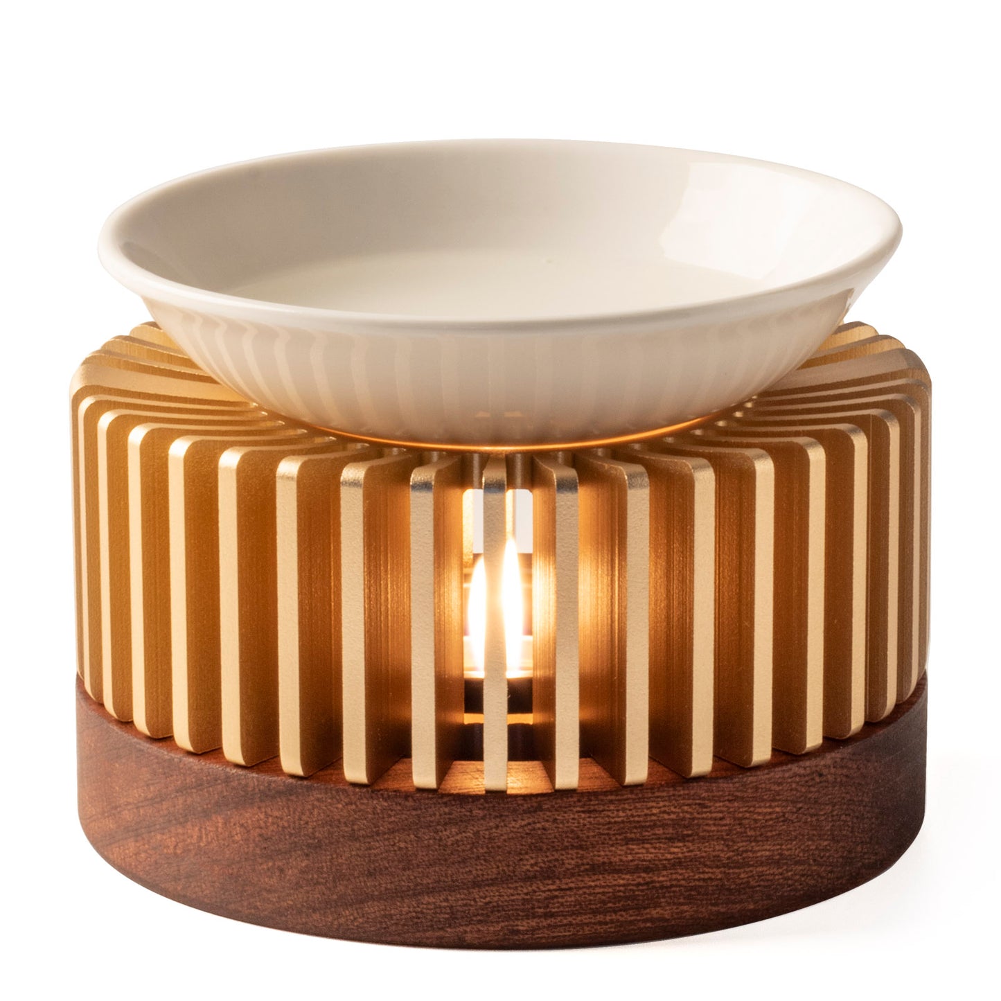 Gold Wax Melt Fire, Oil Burners for Essential Oils with Ceramic Bowl, Home Decor Wax Burner Scentsy Diffuser Gold Wax Melt Fire, Oil Burners for Essential Oils with Ceramic Bowl, Home Decor Wax Burner Scentsy Diffuser