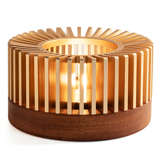 Universal Teapot Warmer stövchen Beautiful Aluminum Alloy Warmerstea Pot  Heater in Frosted Gold With Ornate Design. 