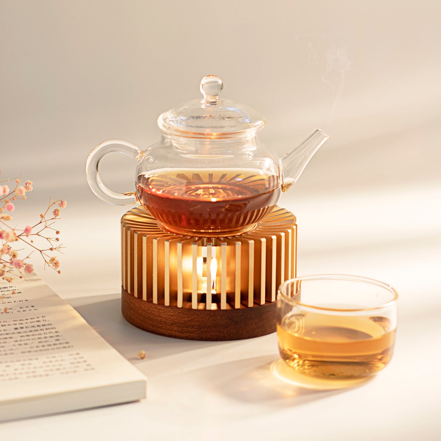 Candle tea warmer | Teapot and Food Warmer | A candlelit warmer to keep your tea toasty.